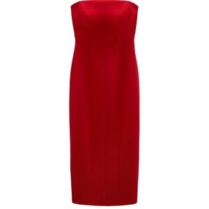 Red midi sheath dress - XS NWT